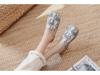 Spring 2021 Women's Linen Plaid Shoes - Breathable Sewing Line Mori Girl Style