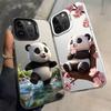 Chubby Panda Back Phone Cover Case for iPhone 17 Pro Max 11 XS 13 Pro XR 12 Air 15 Plus 16 14