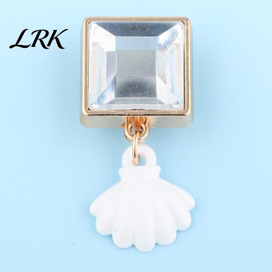 Kratzfeste Schuhclips 6 Stück/Set Sommer Strand Charms, Goldfarbene Muschel Seestern Clog Zubehör Meeres-Themen Dekorationen für Clogs Damen