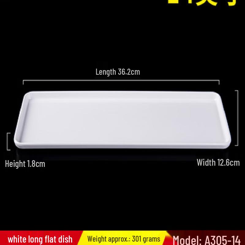

ZISIZ Melamine Rectangular Serving Plate