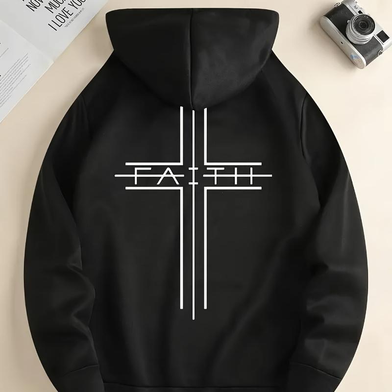 

Adjustable Hood & Breathable, Men s Hooded Sweatshirt, Ideal for Outdoor Adventures XXL чорний