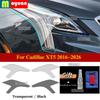 Für Cadillac XT5 2016-2026 Auto Scheinwerfer Schutz Auto Folie Frontscheinwerfer Transparent Schwarz TPU Außen Aufkleber Auto Zubehör