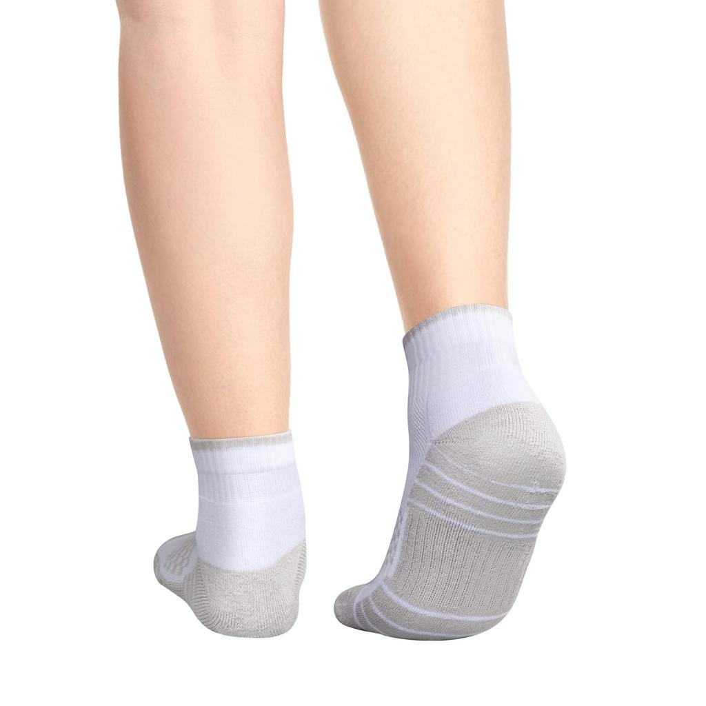 YUEDGE Athletic Cushioned Quarter for Casual Ankle Sizes 5 Pairs Women's Socks, Socks, Sweat-Wicking, Odor-Resistant, Cotton, School, Commuting,