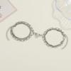 2Pcs/set Magnet Couple Bracelets Heart Attraction Stainless Steel Bracelet Charm Simple Cuban Chains Key Lock Jewelry Gifts
