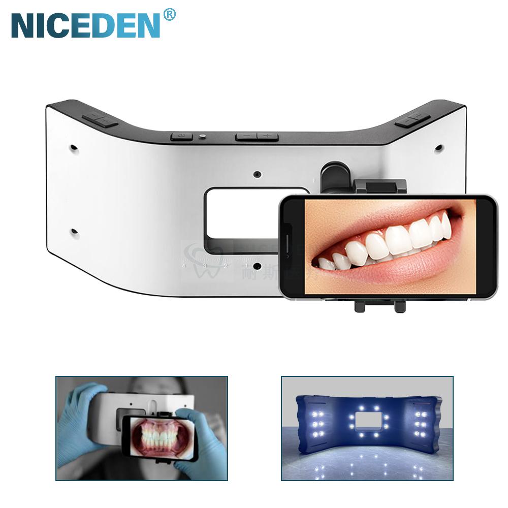 Dental Orthodontics Equipment Mobile Photography Lighting Flash Light Adjustable Led Dental Oral Filling Lamp With Bracket