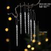Modern Acrylic Christmas Tree Ornaments Bells Pumpkin Carriage Carousel Ballerina Minimalist Luxury Decor