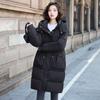 Over-the-knee Mid-length Down Cotton Jacket Women's Winter 2025 New Fashionable Loose Plus Size Thickened Hooded Warm Jacket