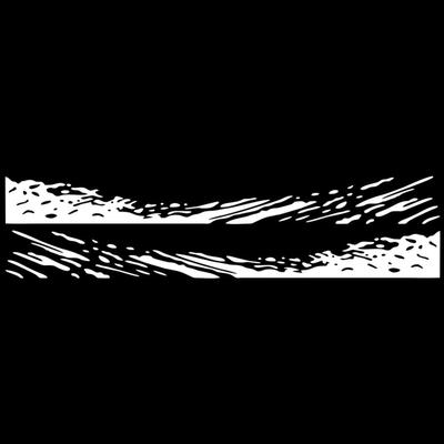Truck Car Stickers, Racing Stripes Car Stickers, Waves Graphics Vinyl Stickers for Car Body Door,