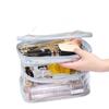 Korean Transparent Makeup Bag Large Capacity Dry and Wet Separation Waterproof Toiletry Bag Portable Travel Cosmetics Storage Ba