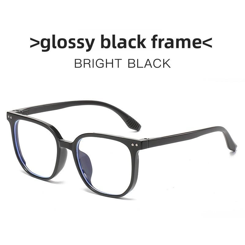 

Black Square Eyeglass Frame With Blue Light Blocking For Fashionable Men And Women Style A