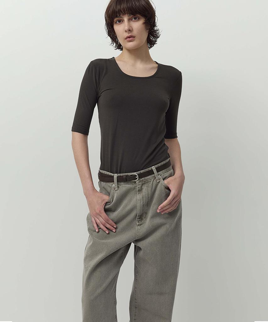 Leopeusaideuhwaiteulabel Fluent T-Shirt Charcoal