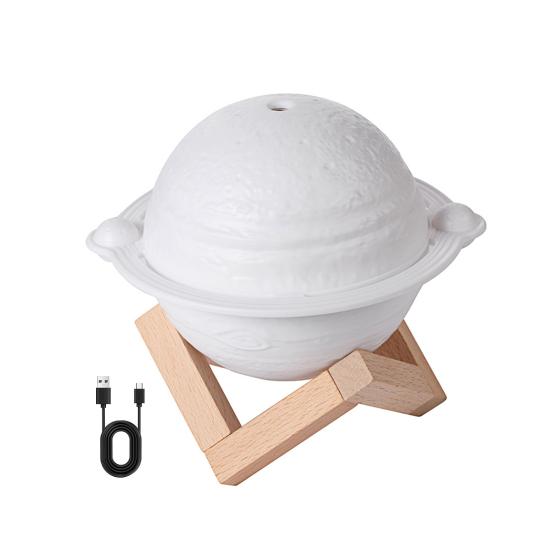 Night Light Air Humidifier 200ML Capacity Quiet USB Mini Humidifier with Wooden