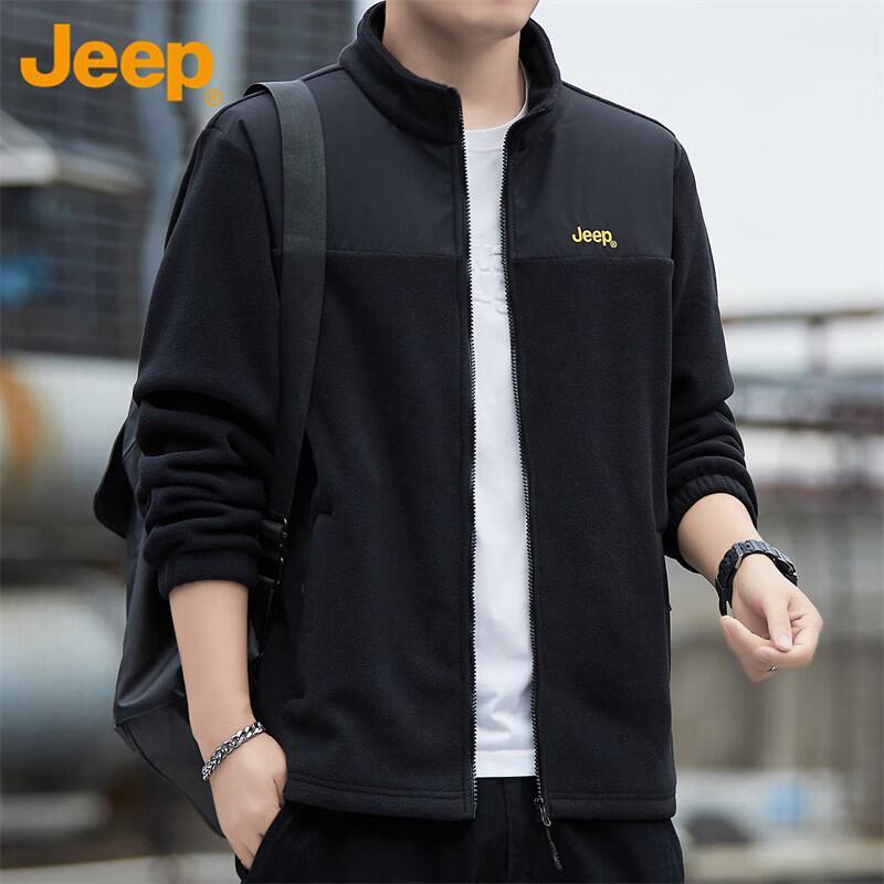 JEEP Men's Autumn/Winter Fleece-Lined Jacket