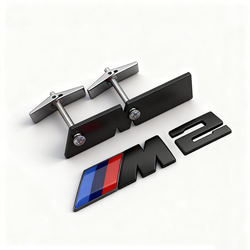 Car Front Grille M Badge Emblem Decoration Accessories Sticker For BMW M E46 E90 E60 F30 F10 E39 E36 F20 G30 G20 E87 E92 E91 E30 pdzr82