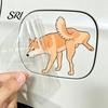 Wear-resistant Car Decal Dog Peeing Stickers Cute Animal Sticker Waterproof PVC Shape for Cars Trucks Windows Walls Laptops Funny