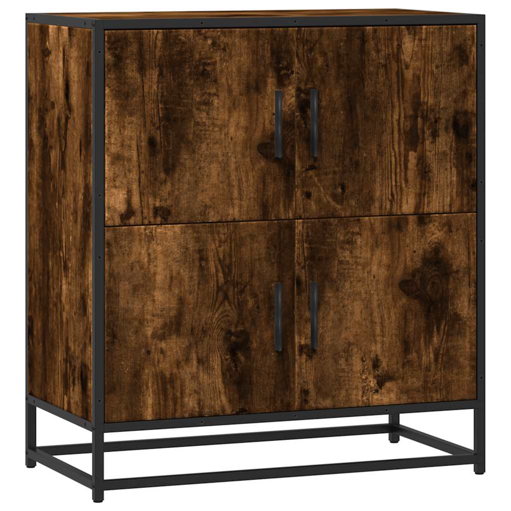 Vidaxl Komoda, Przydymiony Dąb, 68X35X76 Cm, Materiał Drewnopochodny