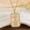 Neck Jewelry 12 Constellation Necklace Zircon Zodiac Pendant Necklace  Women Men