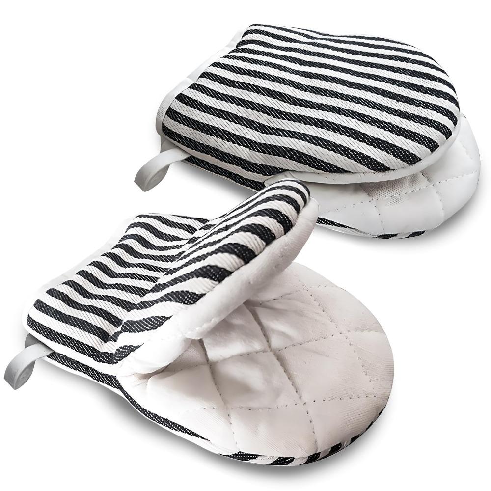 

Стійкі до високих температур Міні рукавиці для духовки Потовщені рукавиці для мікрохвильової печі Портативні ізольовані рукавички коричневий