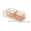 6 Compartment Snack Tray Luxury Design Divided Serving Dish Set Food Grade Material Bowls with