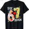 67 Meme Six Seven Number 6 7 Funny Days Smarter T Shirt Vintage Stretched Top For Everyday Wear Streetwear Soft Slightly