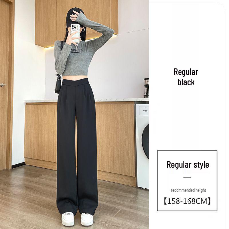 

Women s Summer High-Waist Chiffon Wide-Leg Pants - Lightweight, Sun-Protective Ice Silk with a Draped Fit for 2025. S (suggested 80-98 lbs)