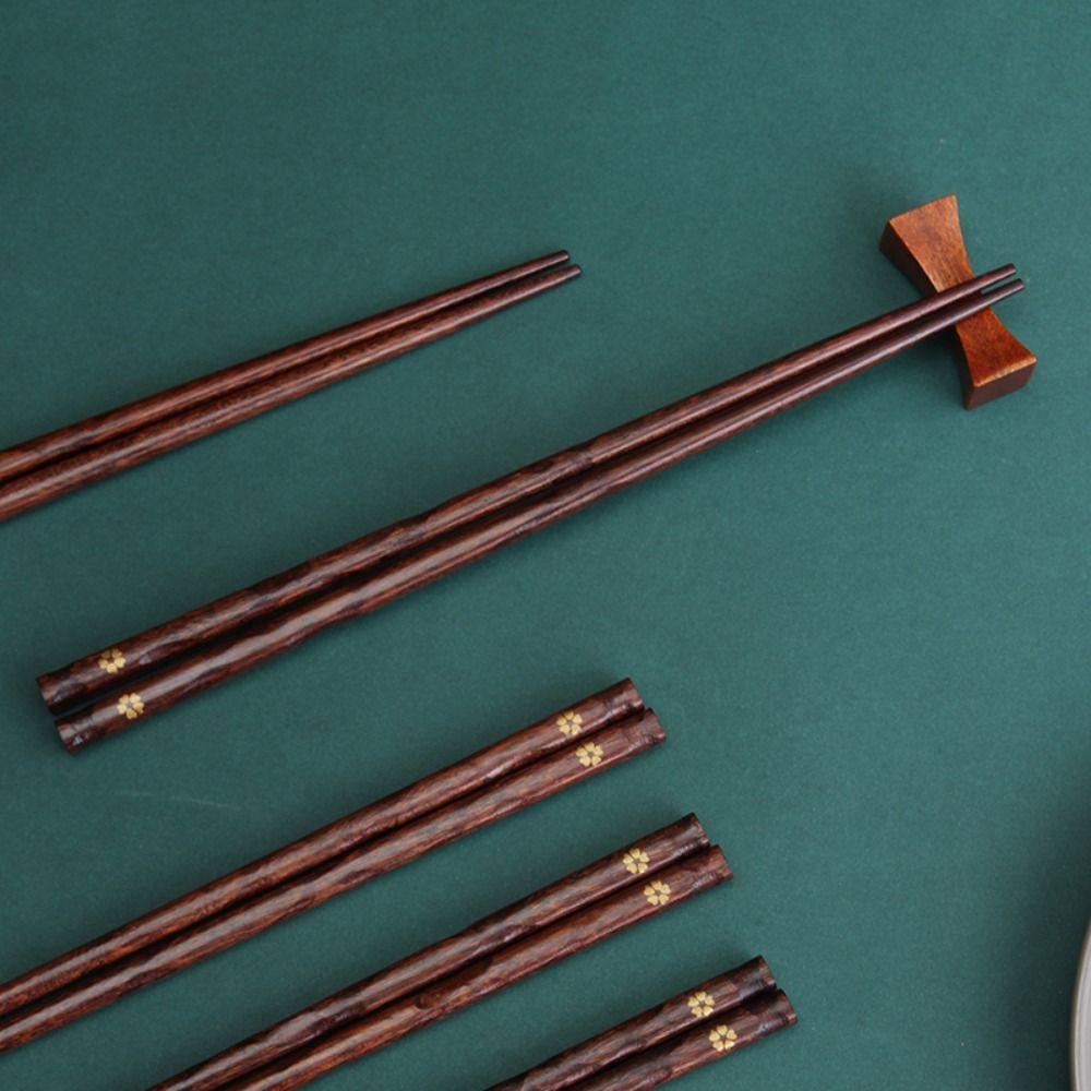 Sushi Noodles Wooden Rustic Elegant Reusable Flatware Chopsticks Tableware Kitchen Utensils