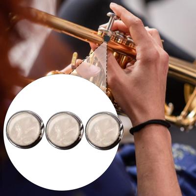 3x Trumpet Valve Finger Buttons, Fluency, Simple Maintenance Improve Accuracy Accessories