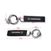 PCVHD1 Car Metal Key Chain Fine Leather Emblem Key Ring For Honda Civic Accord Odyssey City Pilot Jazz CRV HRV Legend Accessories