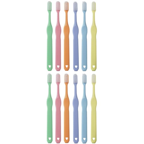 

LAPIS, the God of Toothbrushing: Lapis Cotton Candy Toothbrush for Children and Elementary School Students, 6 Colors, 2 of Each, 12 Brushes, LA-215