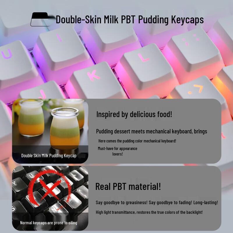 DAREU LK165 104-Key Wired Mechanical Keyboard