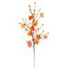 Fake Leaf Stems with Pumpkins, Artificial  Leaves Branch For Thanksgiving Centerpieces Halloween Decoration