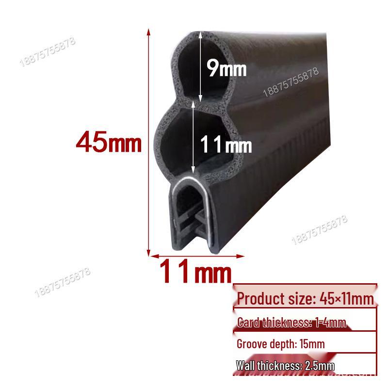 U-Shaped Rubber Seal Strip: Waterproof, Dustproof, Anti-Collision for Cabinets and Car Doors