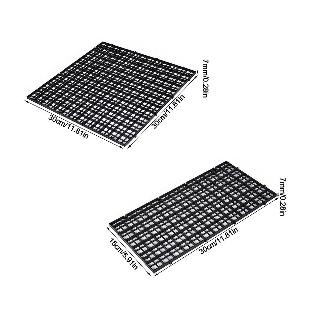30x15/30x30cm Fish Tank Isolation Plate Detachable Spliceable Hollow Bottom Filter Plate Grid Divider Plate for Aquarium