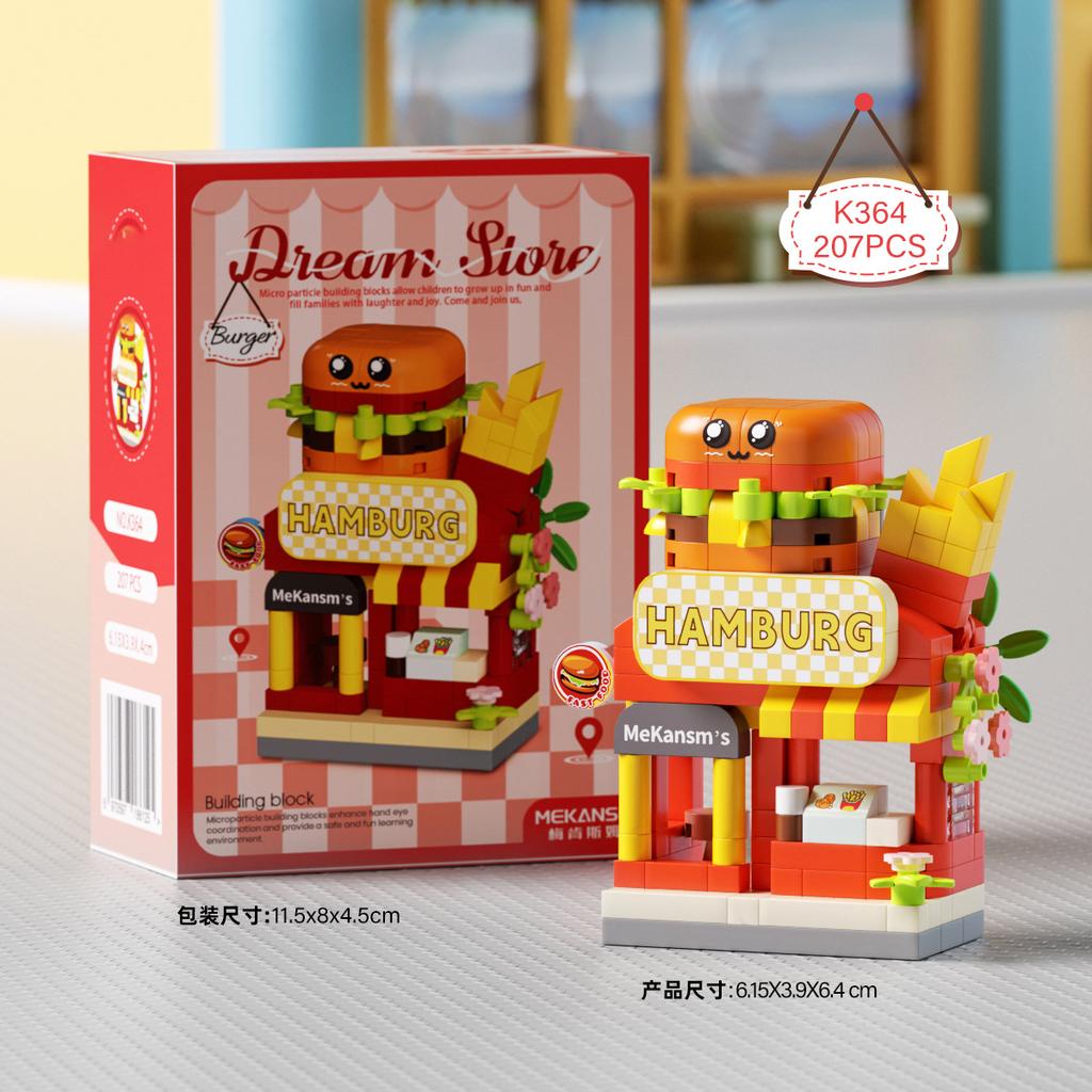 moc building blocks city street view flower shop particle building blocks farmers market bricks construction set for Adults gift