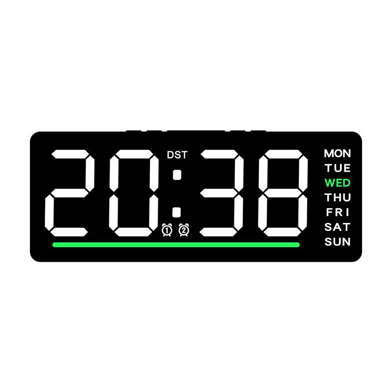 Digital Alarm Clock For Kids With Led Display And Calendar Functionality
