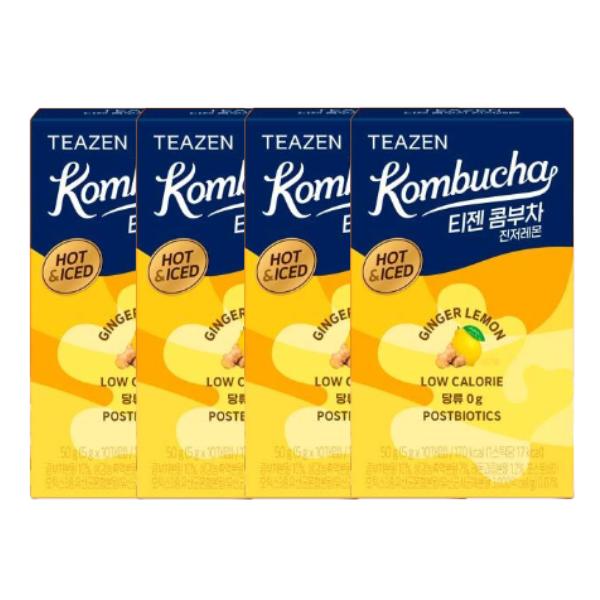 Teazen Hot-Kombu Ginger Lemon 5g X 10 Sticks Per Box (10 Options)
