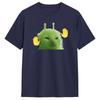Green Alien Cat Meme T Shirt Unisexs Cotton Funny TShirts Crewneck Tee Shirt Short Sleeve Clothes Summer