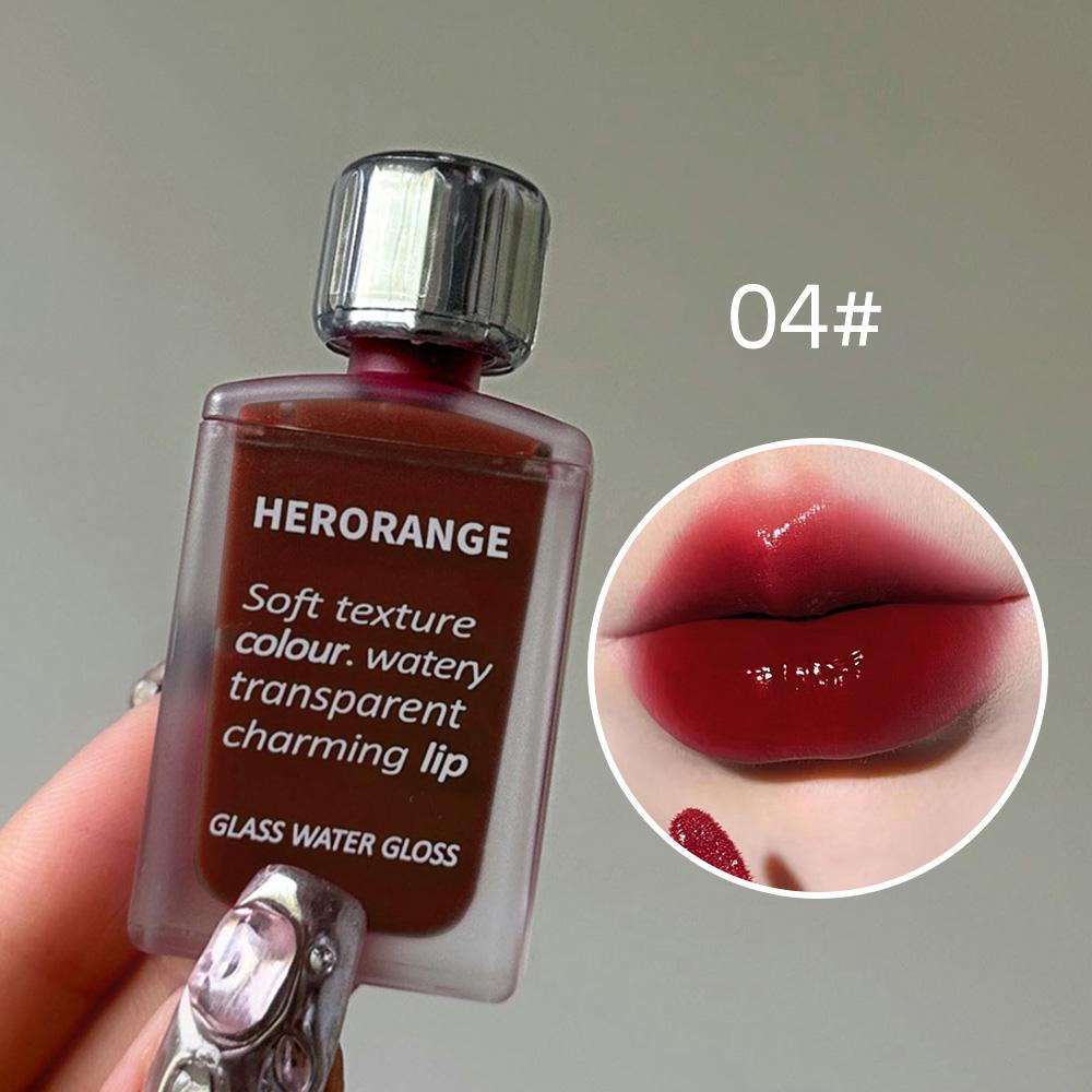 HERORANGE Gloss à lèvres hydratant Glass Water, couleur durable et transparent