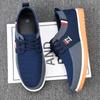 Men's Canvas Shoes Lightweight Walking Flats Casual Sneakers for Men Lace Up Vulcanize Shoe Soft Sole Driving Shoes Oxford Shoes