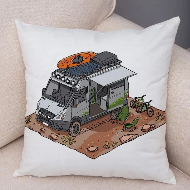 Cartoon Toy Car Decorative Pillowcase Car Ornaments Office Living Room Sofa Home Pillowcase