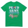 Proud Army National Guard Aunt Usa Heart Flag Shirt Tshirt