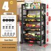 Stainless Steel Multi-Layer Kitchen Trolley for Fruits & Vegetables