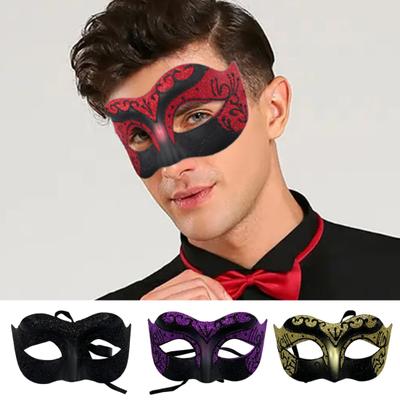 Masquerade Masque for Couples Retro Design Halloween Costume Masque Mysterious Elegant Venetian Party Masque for