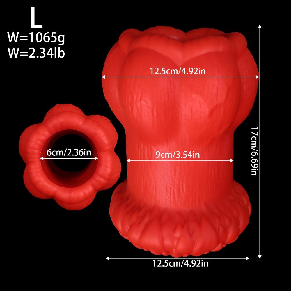 Transparent Hollow Butt Plug, Extra Large Silicone Anal Tunnel, Couples Sex Toys for Beginners to Advanced