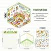 Fairy Tale Cottage 3D Landscape Stickers - Miniature Journal Decoration
