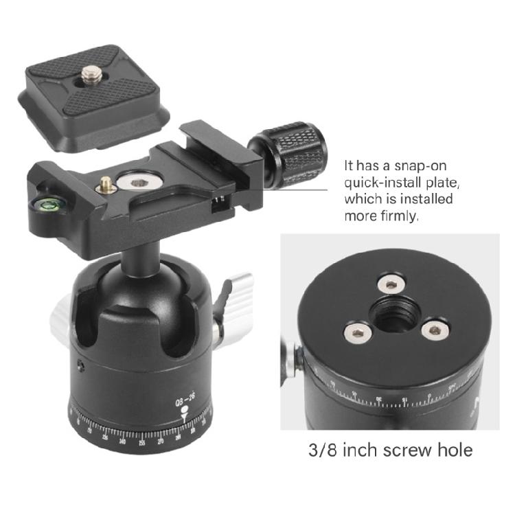 Precisions Engineered Panoramic Ball Head Tripods With Adjustment System For VibrationFree Images Capture