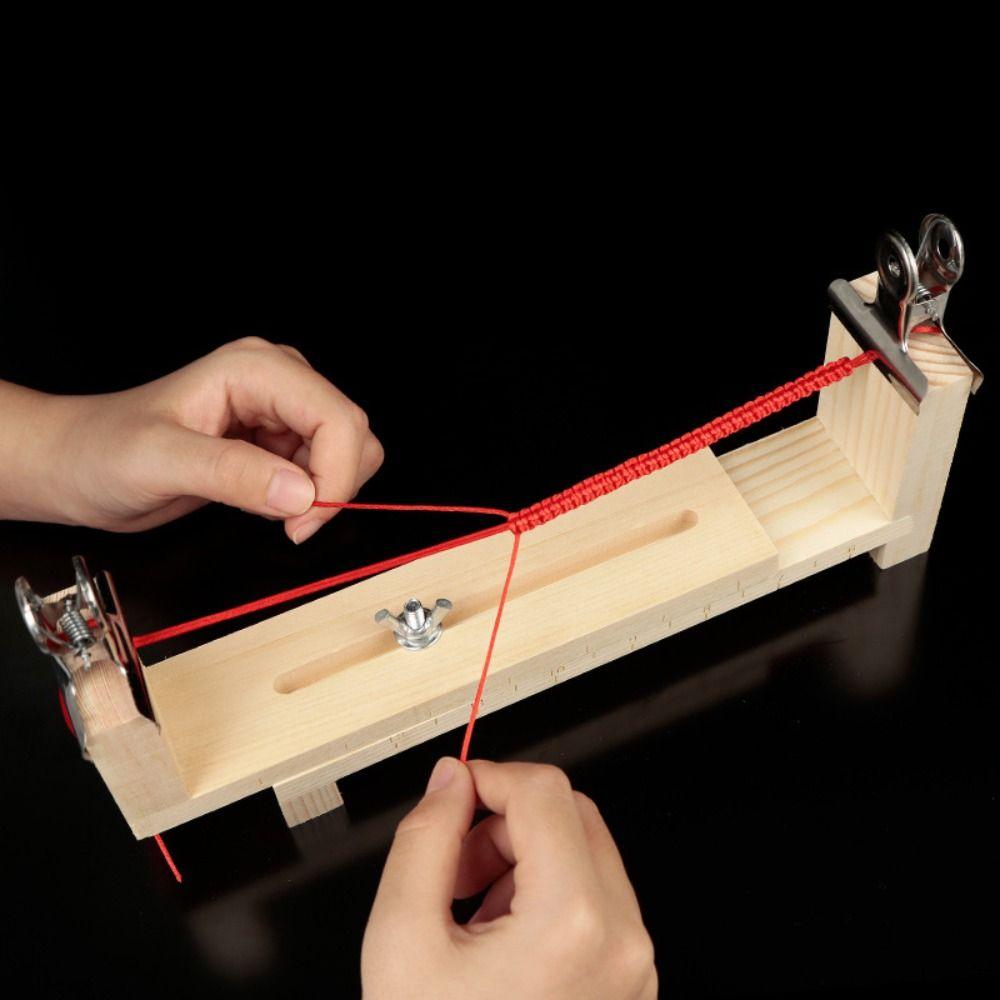 Rope Knitting Rope Weaving Wristband Maker Bracelet Weaver Tool Rope Fixing Tool Rope Braiding Tool
