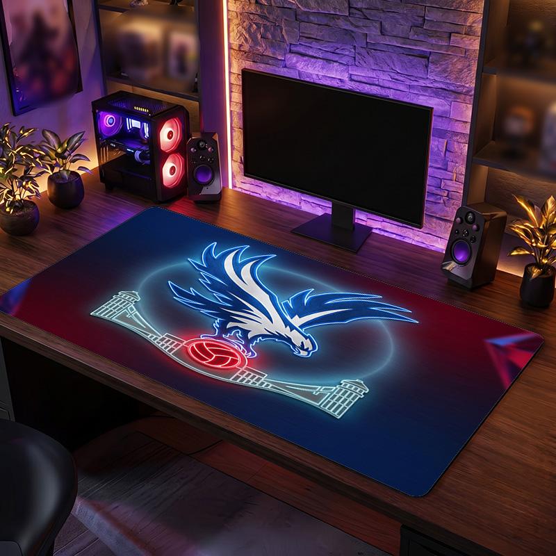 Tappetino Mouse Grande Stampa Calcio Crystal Palace, Tappetino Esteso Antiscivolo per Scrivania da Gioco per Ufficio Casa