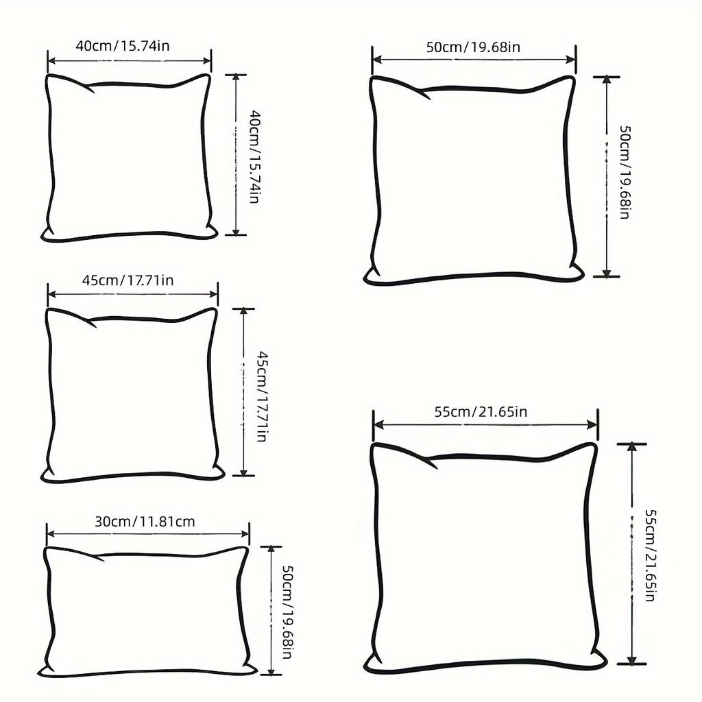 A Contemporary Style Thick Plush Solid Color Cushion Cover, Soft Textured Pillowcase for Sofa, Car, Office, Bedroom, Made of Polyester, Zipper Closure