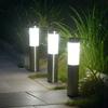 Monmon Lighting Solar Außen Wasserdicht IP65 Gartenleuchten, Automatisches Ein-/Ausschalten, Edelstahl Mini Wegleuchten, Torleuchten, Gartenleuchten [Set o